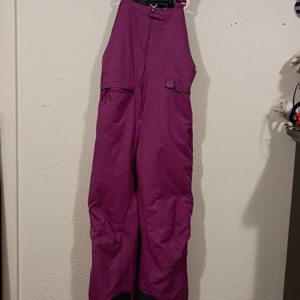 Purple Arctix kids snow bib overall‎ 5K insulated snow winter overall.